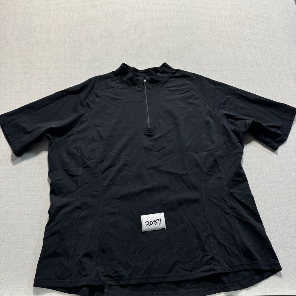 Coolibar Freestyle Rash Guard Mens Sz XXL Black Pre-owned